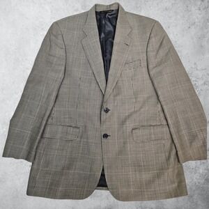 Jack Victor New Classic 42R Wool Blazer Houndstooth Sport Coat Made in Canada